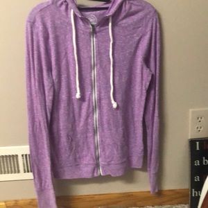 Purple zip up hoodie